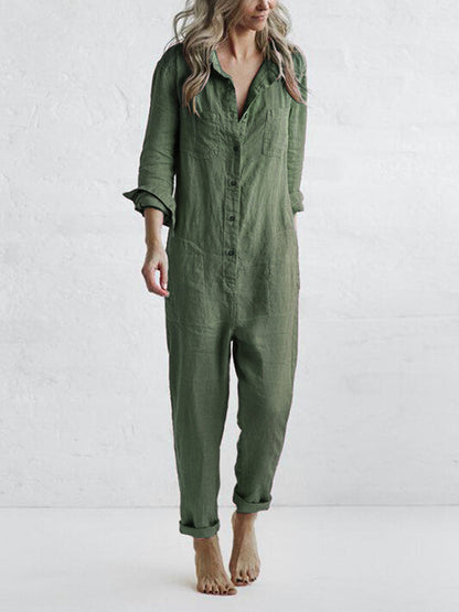 Casual Jumpsuit – Liv | 100% Cotton, With Handy Pockets