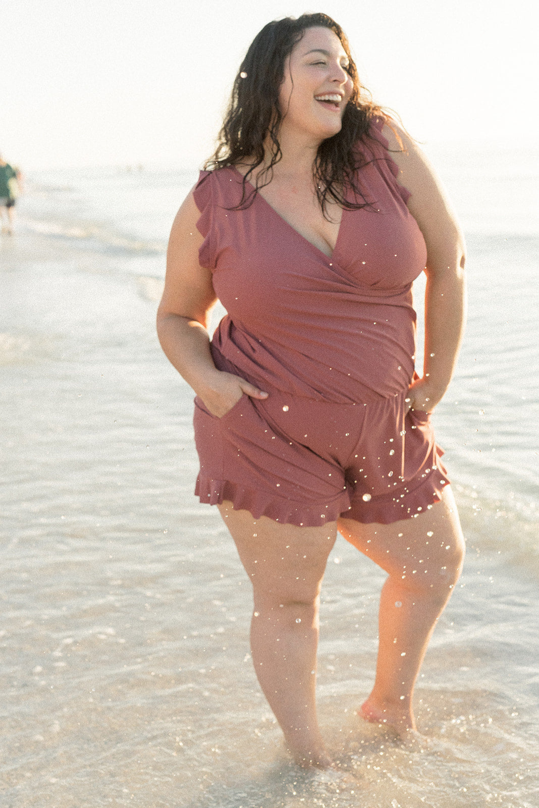 Ladies' swimming overall with integrated bra – Marisa