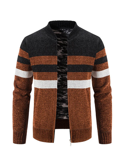 Men's Striped Autumn Cardigan – Tobias