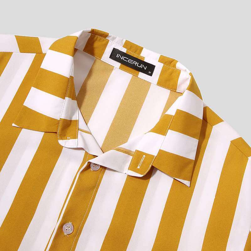 Stylish men's summer set with striped pattern - StripesFresh
