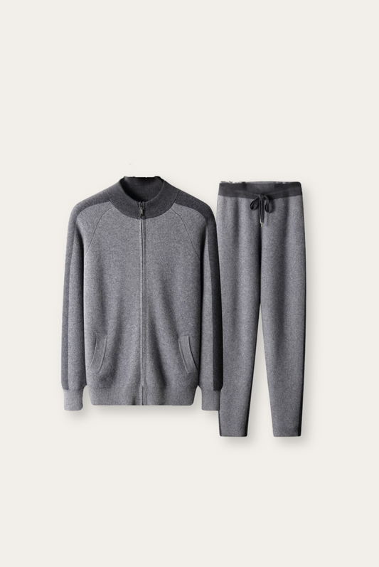 Grey Cashmere Merino Wool Set – Vittore