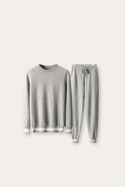 Light Grey Cashmere Merino Wool Set – Romano