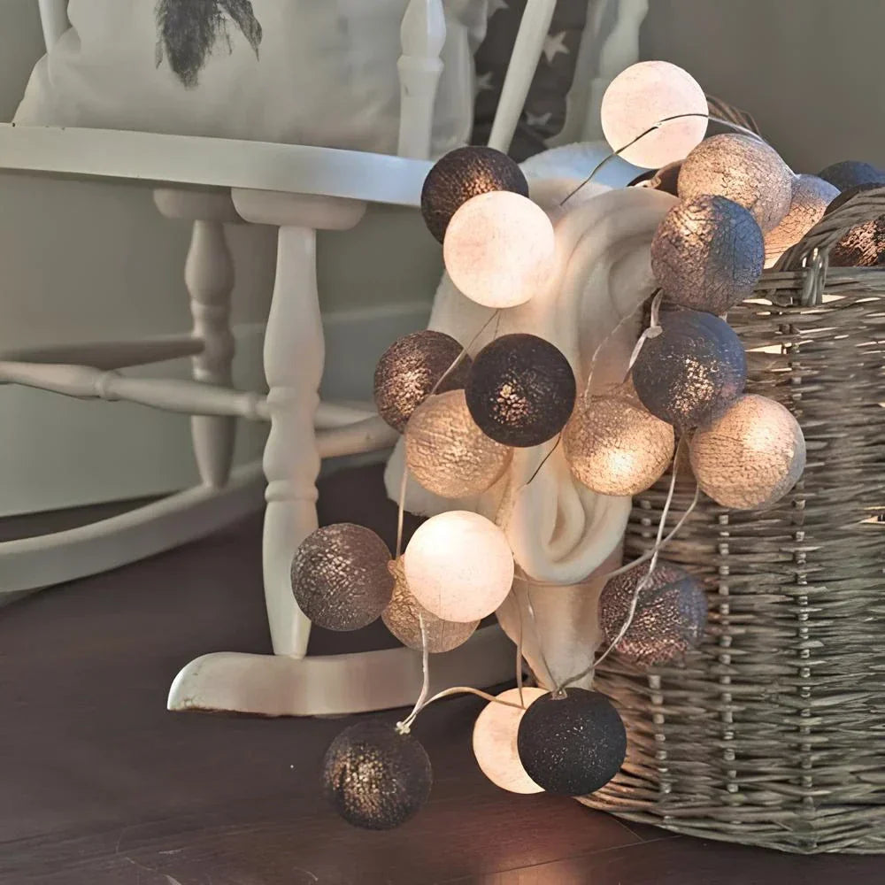 Atmospheric Ball String Lights - LumaBreeze