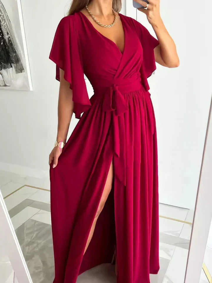 Maxi Dress with High Split - BreezeWave