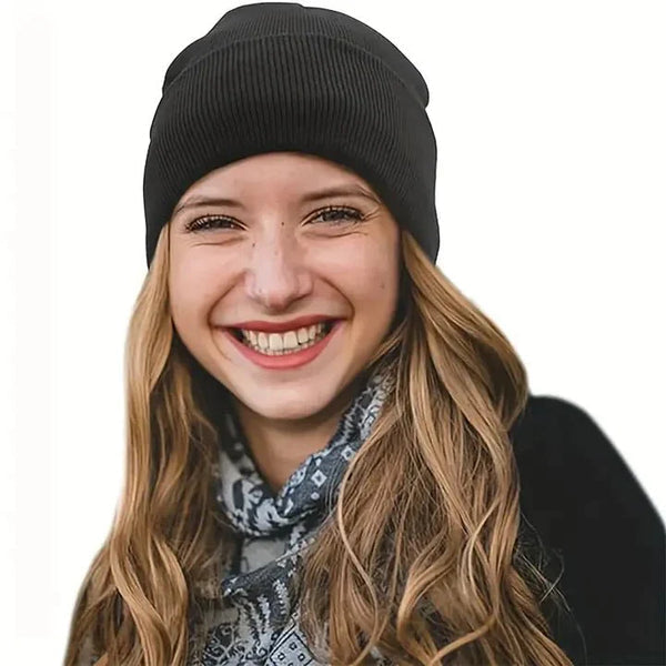 Winter Beanie with Silk Lining - Noor