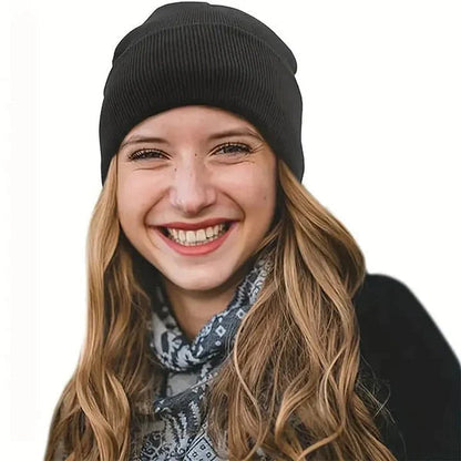 Winter Beanie with Silk Lining - Noor