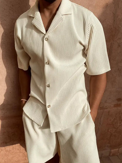 Trendy men's corduroy summer suit – Mauro
