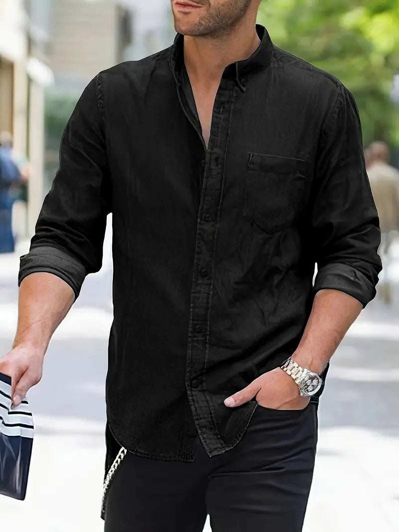 Autumn Denim Men's Shirt – Milan