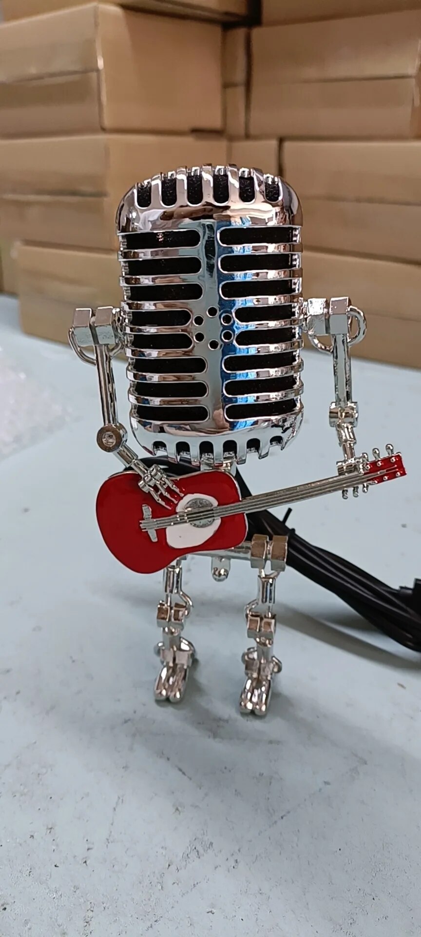 Decorative Microphone Robot Lamp with Guitar – Max