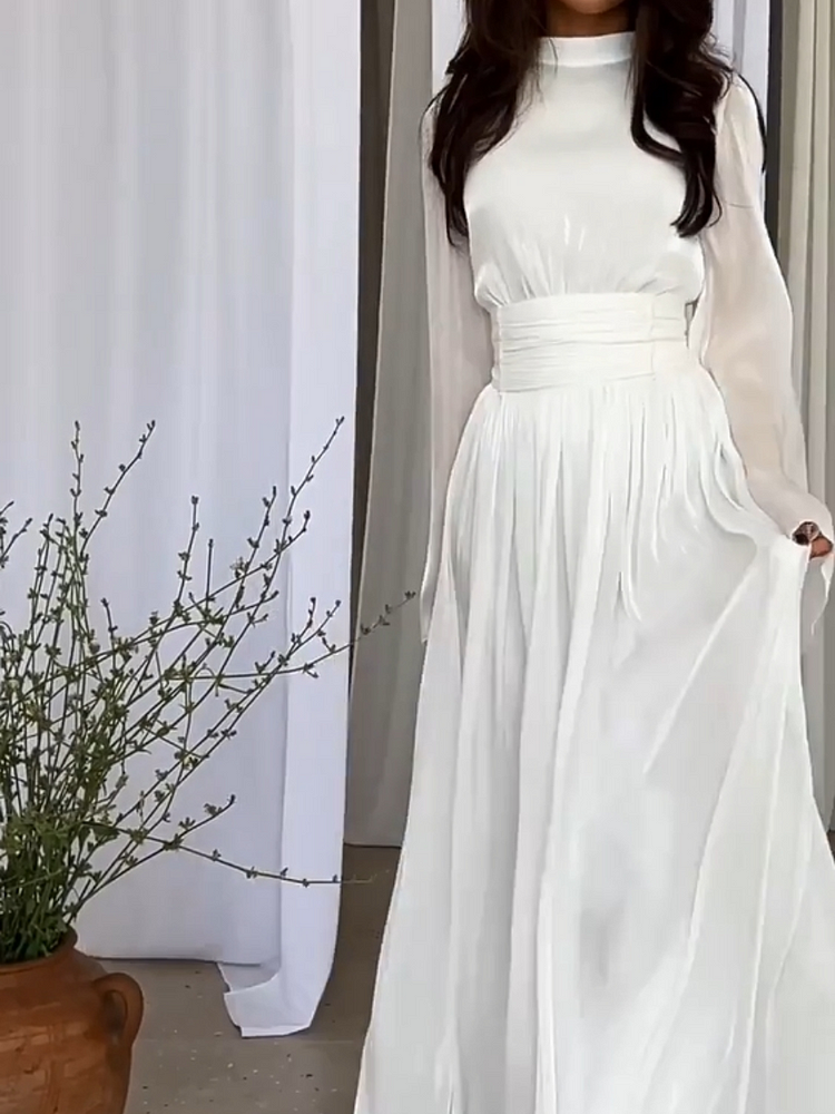 Imaginative maxi dress with flowing cut - Valentina