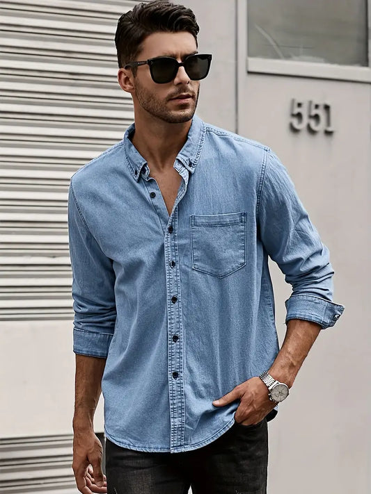 Autumn Denim Men's Shirt – Milan