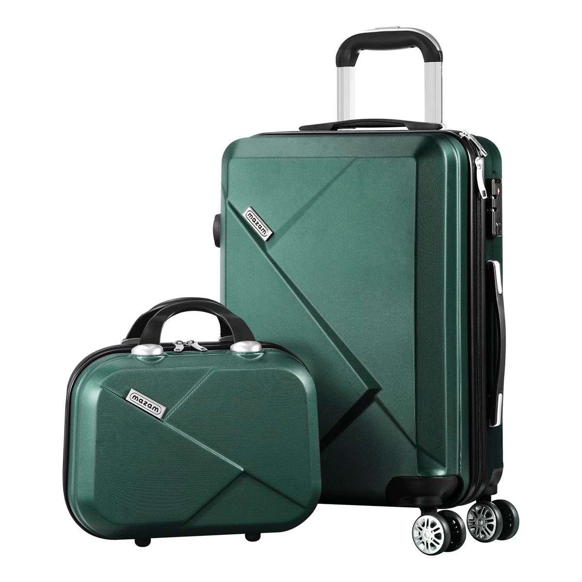 2-piece ABS hard-shell luggage set with TSA-approved lock & 360° spinner wheels