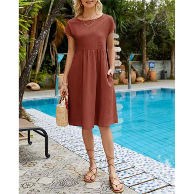 A-Line Jersey Midi Dress - Elise
