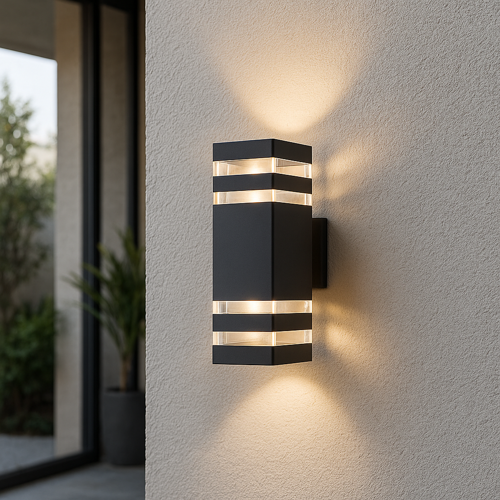 2-Way Up Down Outdoor Wall Light, Weather-Resistant Aluminium LED Sconce 1