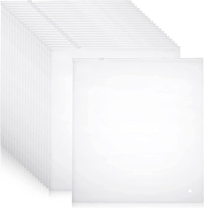 Versatile Frosted Zip Storage Bags – 20-Pack Plastic Garment Protectors (Buy 2 Sets, Get 1 FREE)