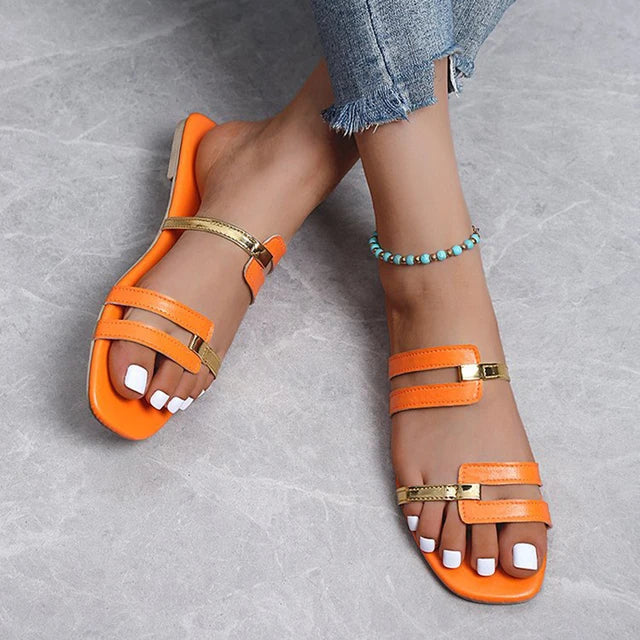 Women's flat, open-toe summer sandals – Avianne