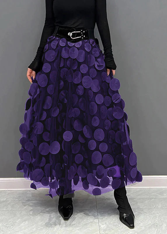 Dotted Print Flared Skirt – Maëlle