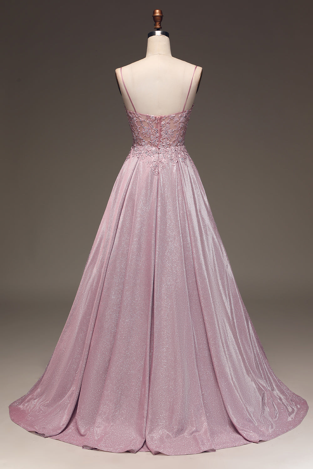 Glistening Blush A-Line Ballgown - Clara