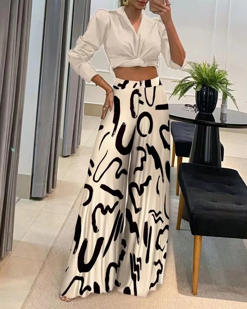 Trendy Trousers with Print - Sara