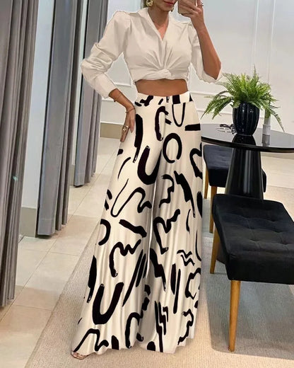 Trendy Trousers with Print - Sara