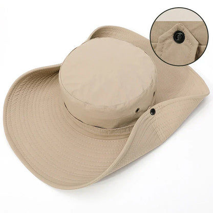 Outdoor summer hat with chin strap and water-repellent fabric – Ranger