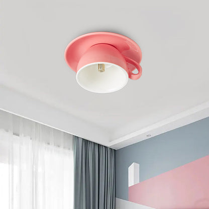 Coloured Ceramic Chandelier in Morandi Style - Viora