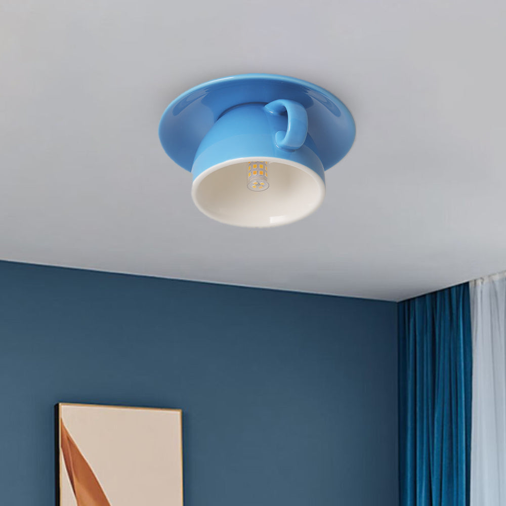 Coloured Ceramic Chandelier in Morandi Style - Viora