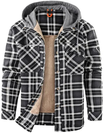 Men's outdoor jacket checked with insulation & water-repellent coating – Ragnar