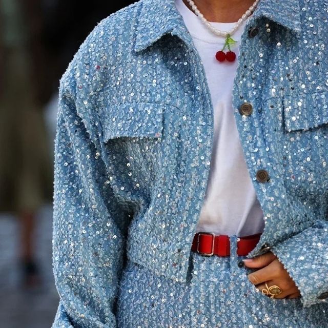 Denim Set with Sequins - Nova