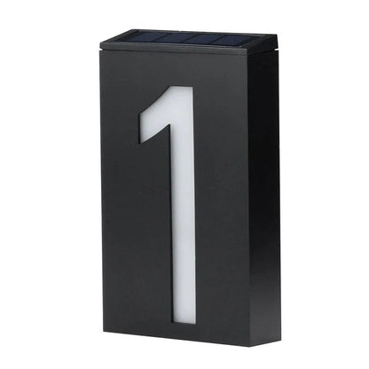 Solar-powered House Number - SolarSign