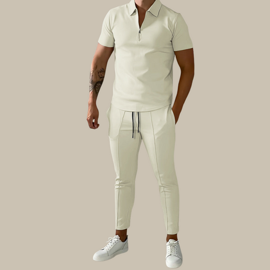 Fashionable 2-Piece Men's Set | Nova Polo and Trousers