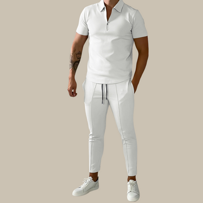 Fashionable 2-Piece Men's Set | Nova Polo and Trousers