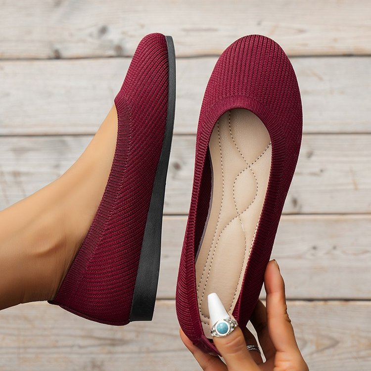 Autumn orthopaedic women's ballet flats with comfort sole & classic design – Mia