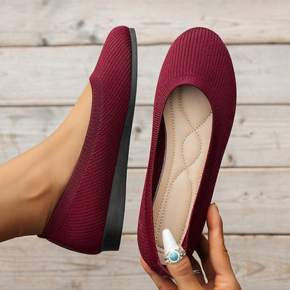 Autumn orthopaedic women's ballet flats with comfort sole & classic design – Mia