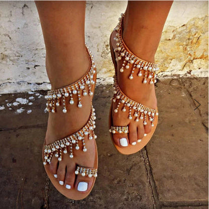Orthopaedic Women's Sandals with Pearl Accent – Amara