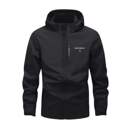 Men's outdoor jacket lightweight & breathable with removable hood – Elian