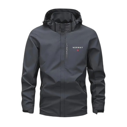 Men's outdoor jacket lightweight & breathable with removable hood – Elian