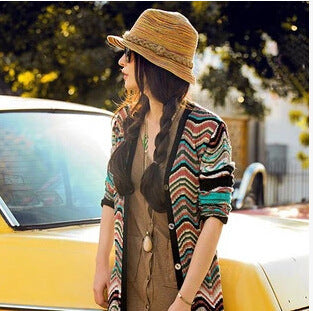 Stylish women's autumn hat in lightweight peppergrass – Maddy