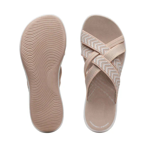 Breathable women's slip-ons with a shock-absorbing footbed – Lina