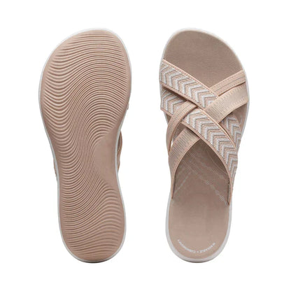 Breathable women's slip-ons with a shock-absorbing footbed – Lina