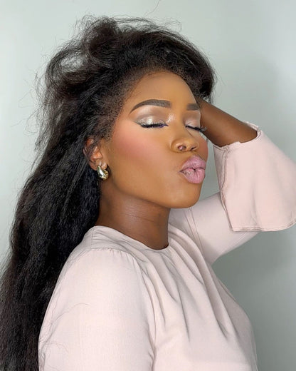 Black HD Lace Wig with Curly Edges – Imani