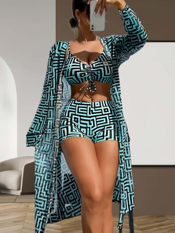 Trendy 3-piece swimsuit set – Leona