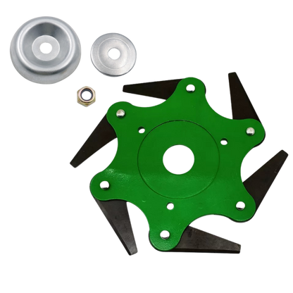 Robust trimmer head with 6 steel blades – TrimmBlade