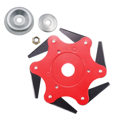 Robust trimmer head with 6 steel blades – TrimmBlade