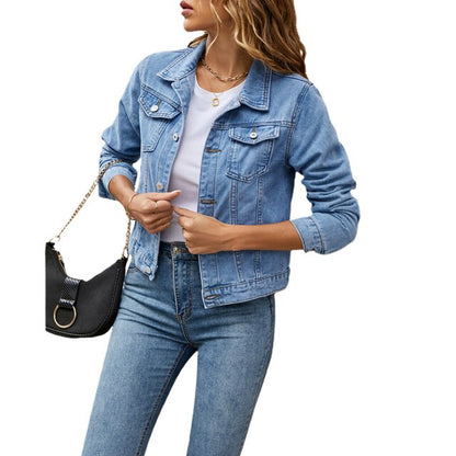 Trendy women's denim jacket with comfortable fit – Autumn Magic Malina