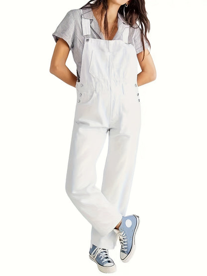 Stylish ladies' denim jumpsuit for everyday wear - CityEase