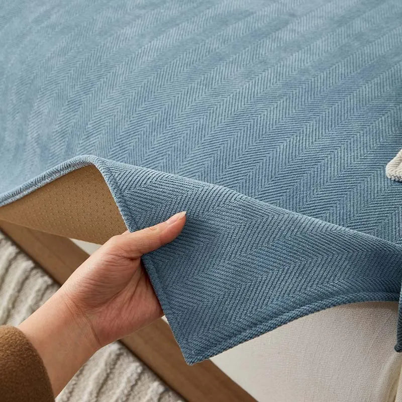 Chenille Bank Protector with Herringbone Structure – VeluraShield