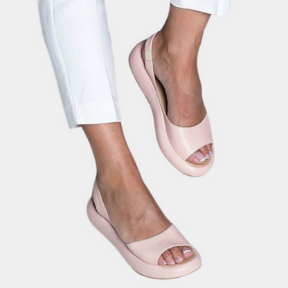 Comfortable ladies' summer shoes with a thick sole – Tilda