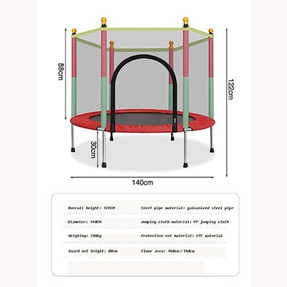 Children's trampoline with safety net – Jumpie KidsTramp