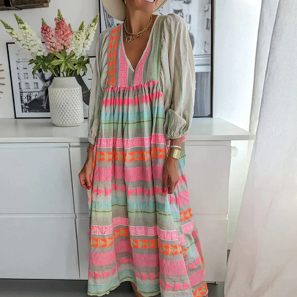 Summer maxi dress with gradient – Solenne